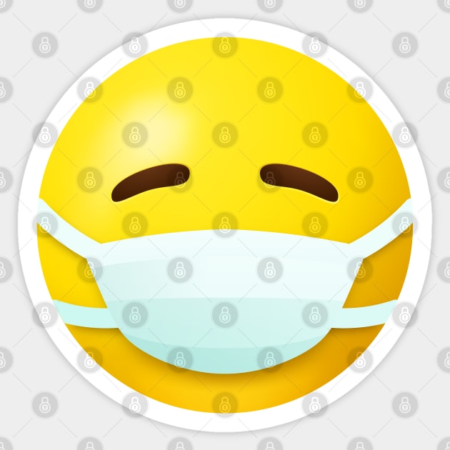 Mask face emoji Sticker by Vilmos Varga